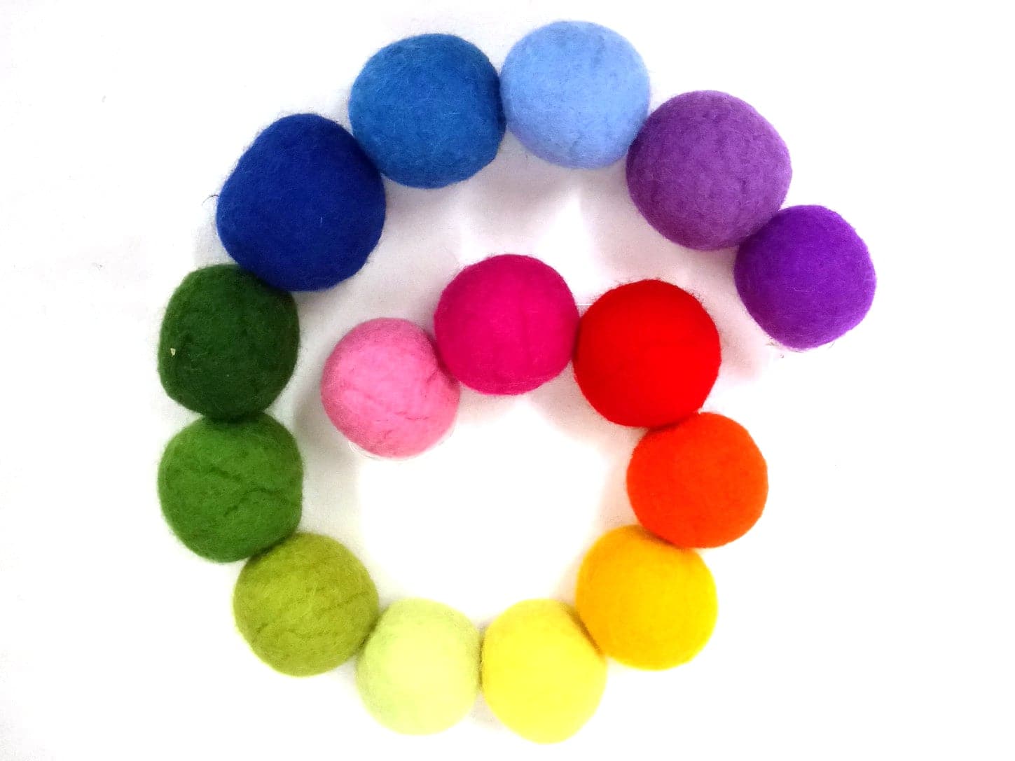 Rainbow Mix x 15 colours - Merino and Mountain Sheep Batts 150g - Image 3