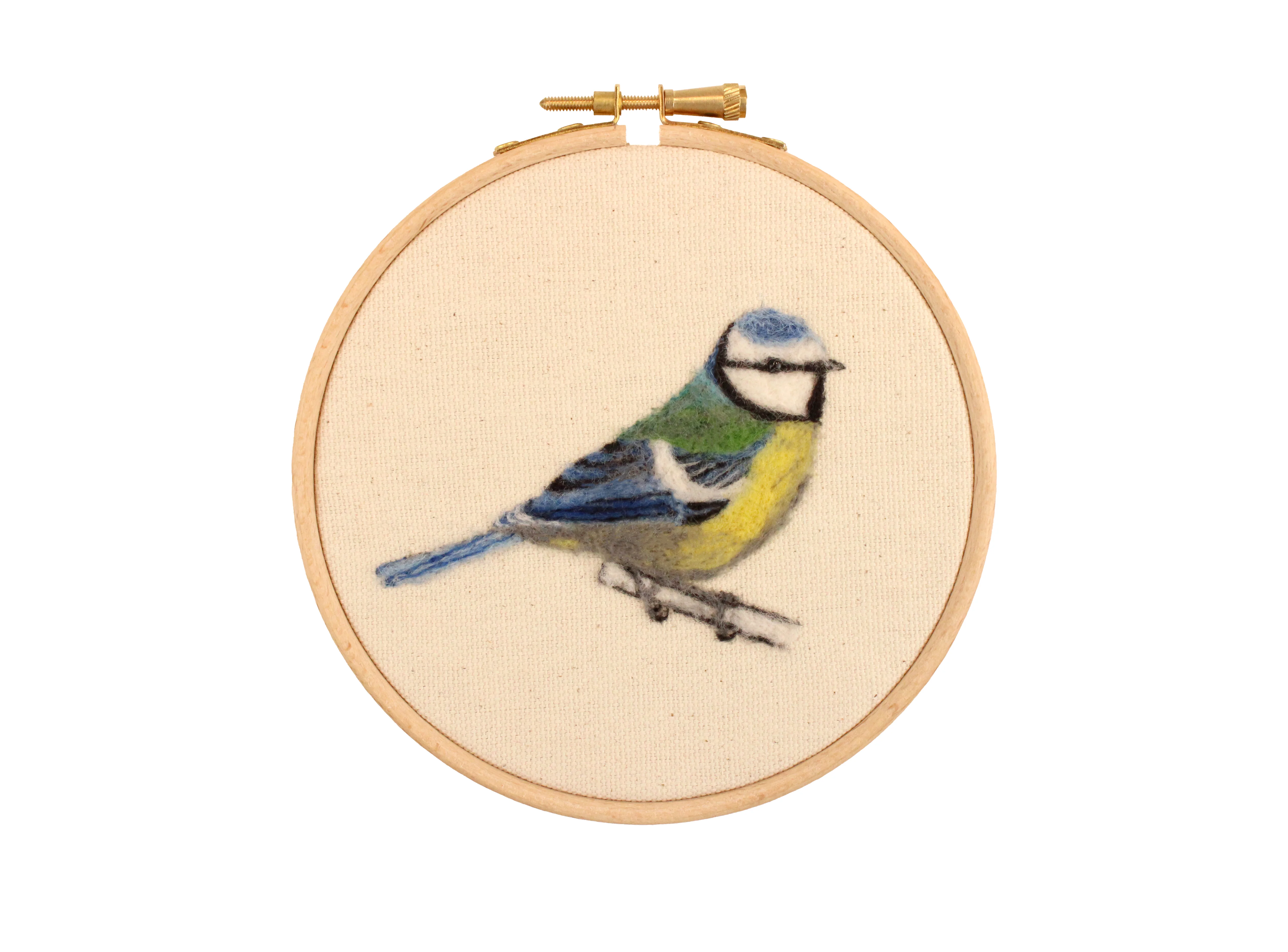 2d Blue Tit Needle Felt Picture Kit
