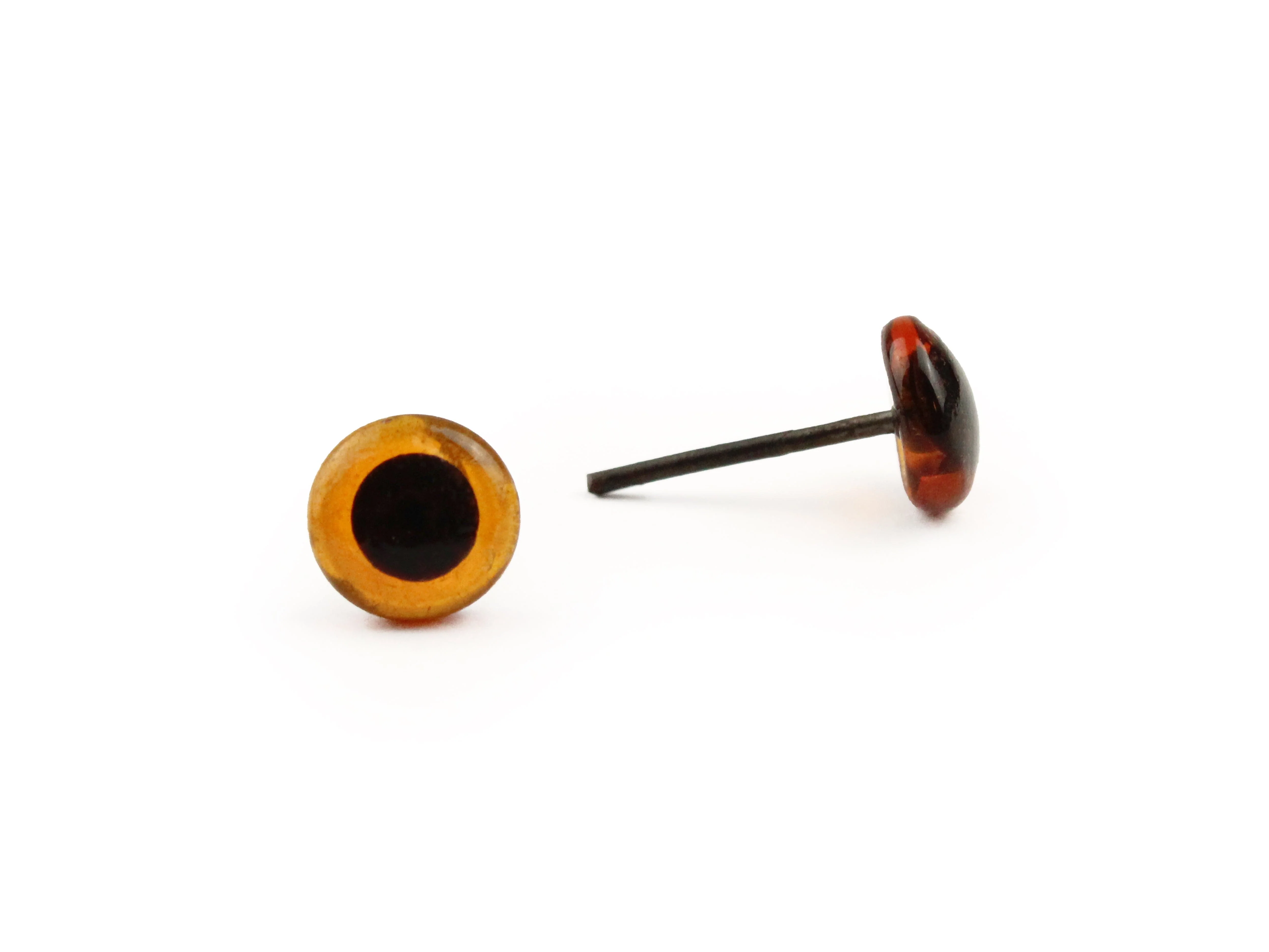 Amber Easy Glue-In Glass Eyes 3-12 mm options - Image 3