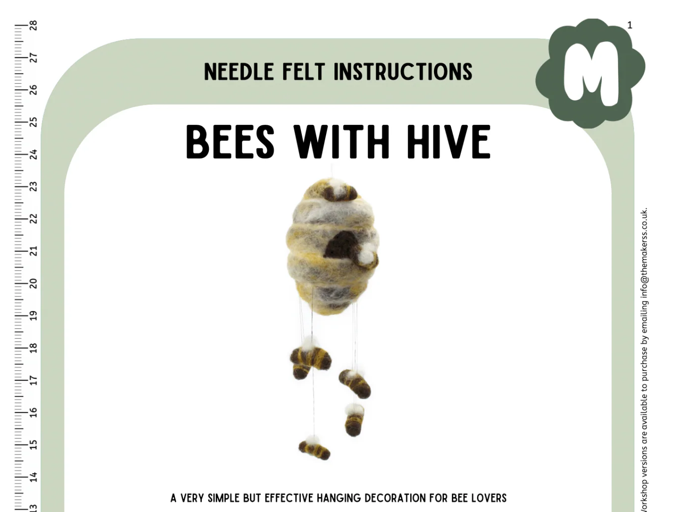 Bees With Hive Instructions PDF