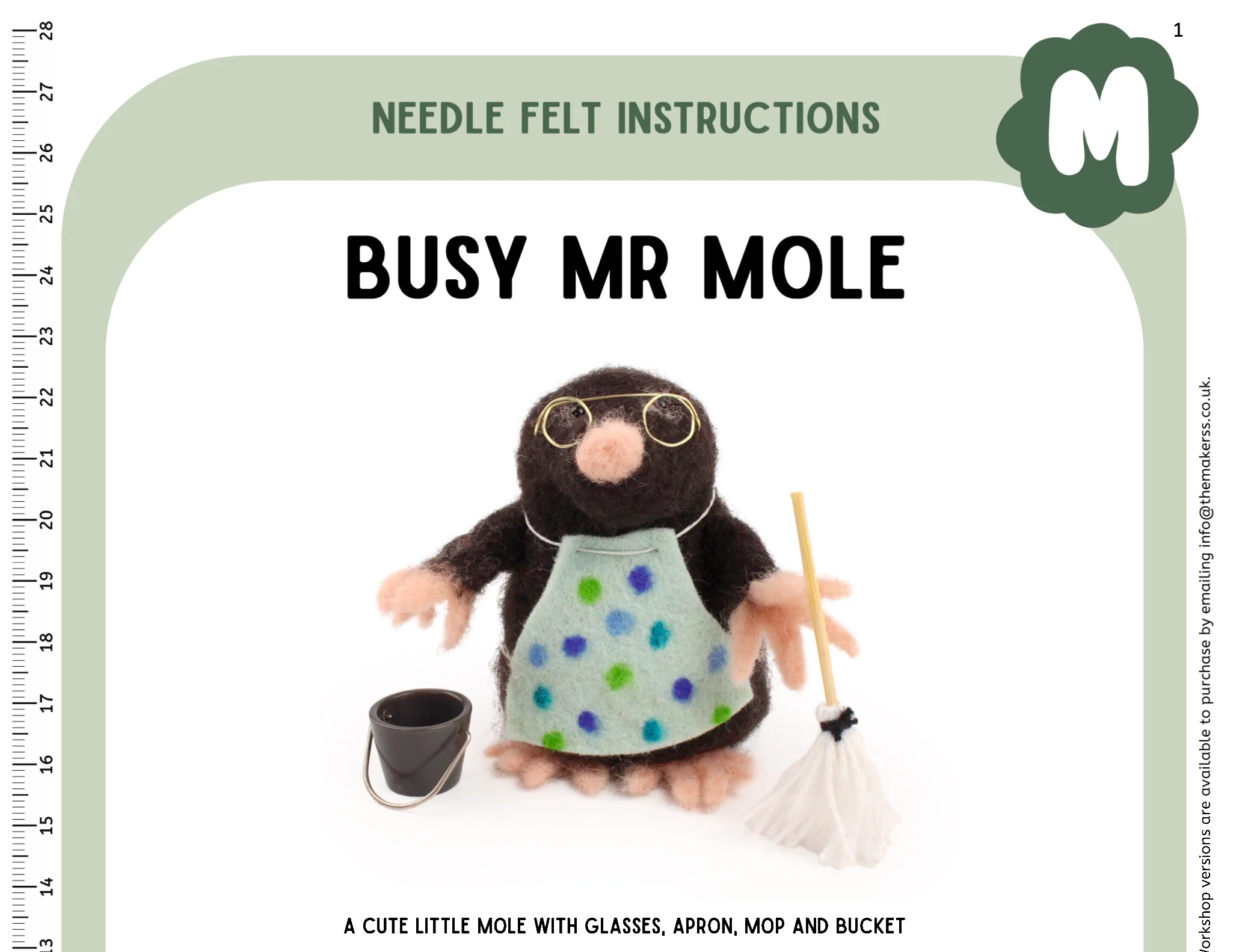 Busy Mr Mole Instructions PDF