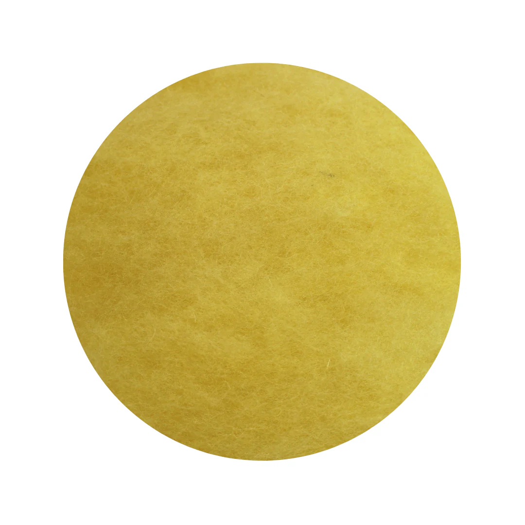 Candy Floss Yellow - dyed New Zealand carded wool batts - various weights