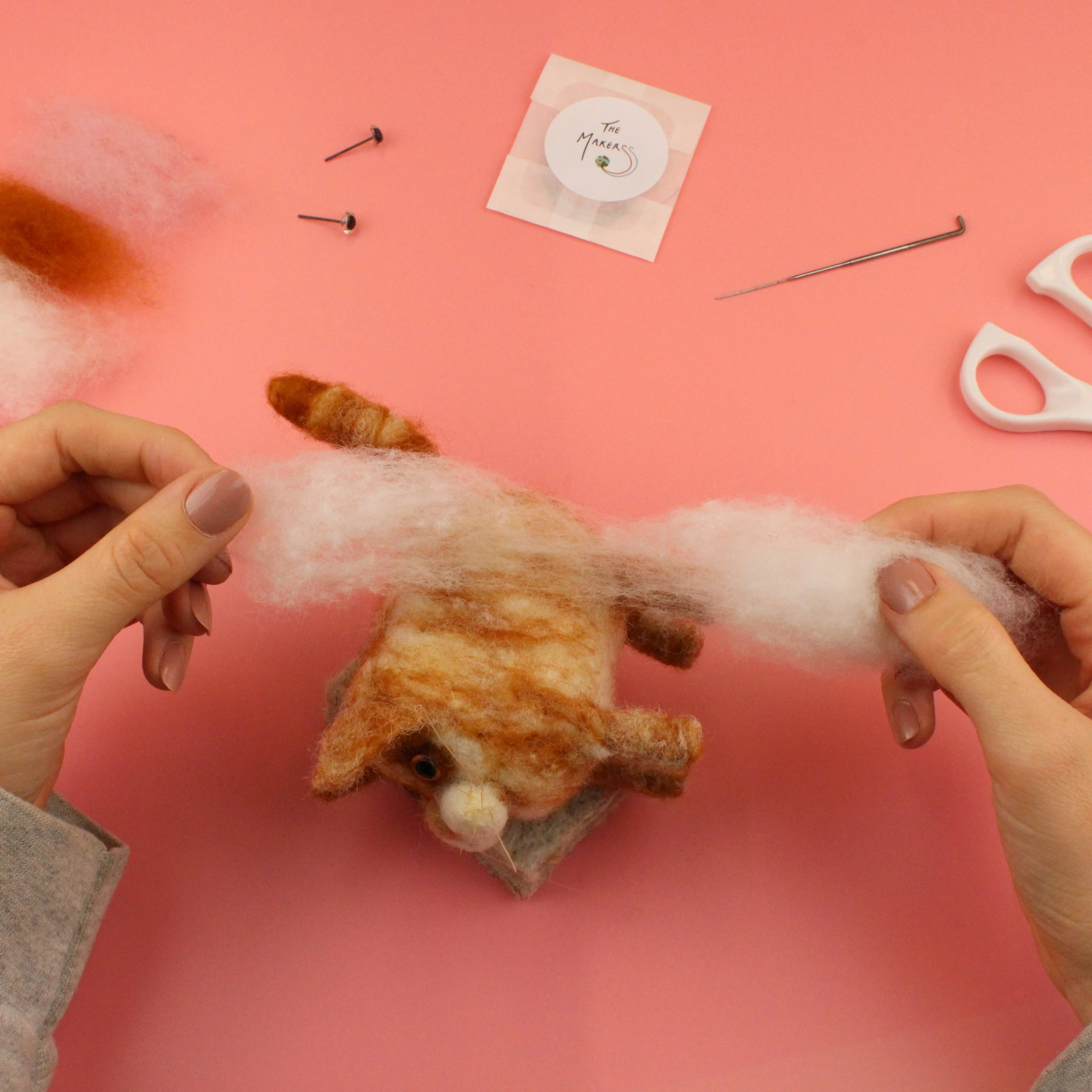 Cat Decoration Needle Felt Small Kit - Image 3