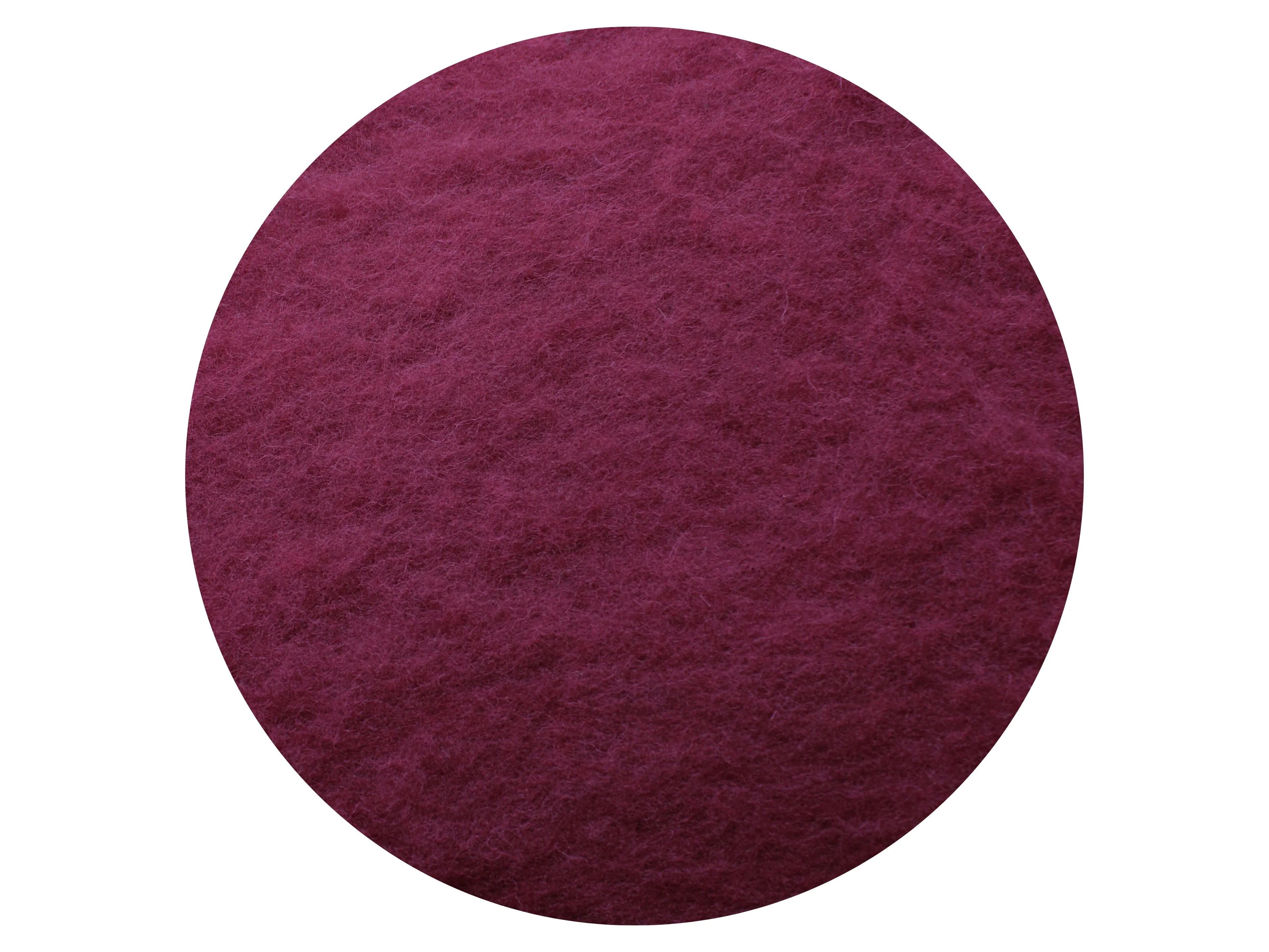 Claret Red - dyed New Zealand Merino Batts