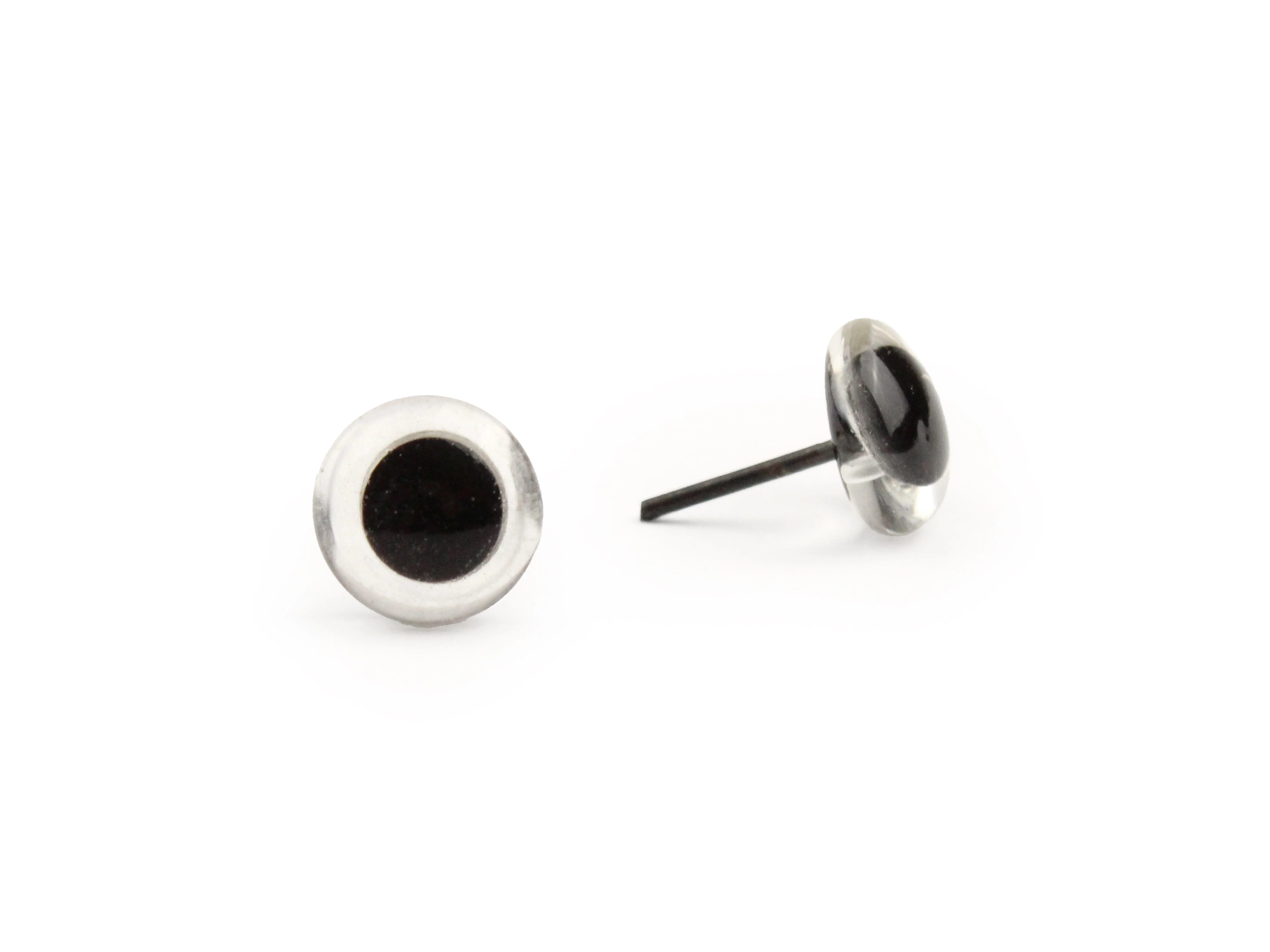Clear with pupil - Easy Glue-In Glass Eyes 3-12 mm options - Image 3