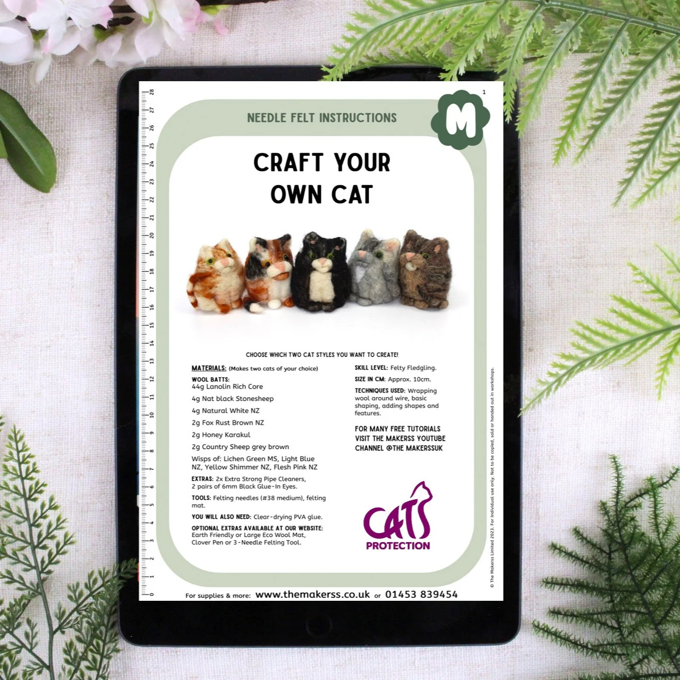 Craft Your Own Cat Needle Felt Kit - Image 4