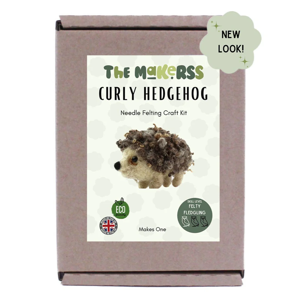Curly Hedgehog Small Needle Felt Kit - Image 3
