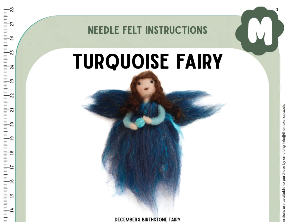 December Birthstone Turquoise Fairy Instructions PDF