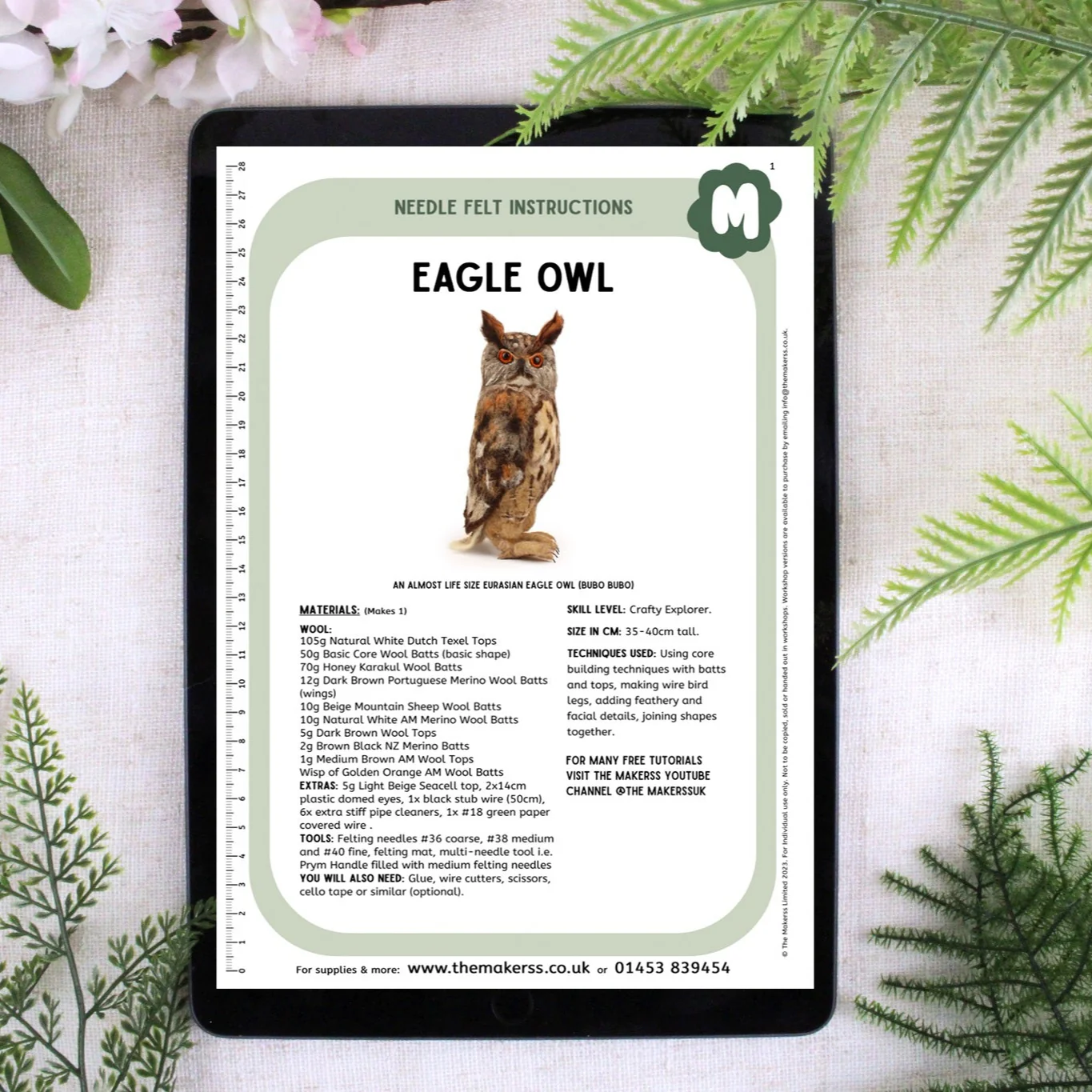 Eagle Owl Needle Felt Pack - Image 5