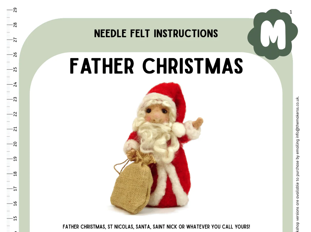 Father Christmas With Sack Instructions PDF