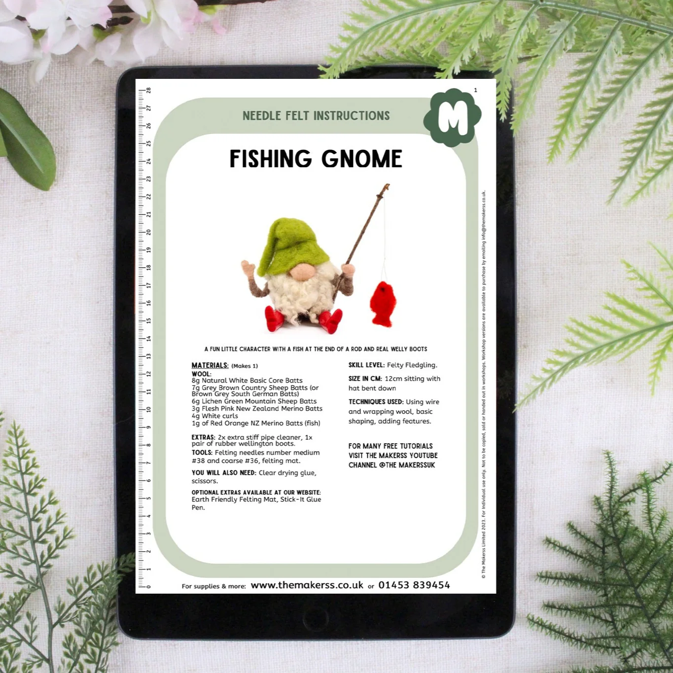 Fishing Gnome Small Needle Felt Kit - Image 5