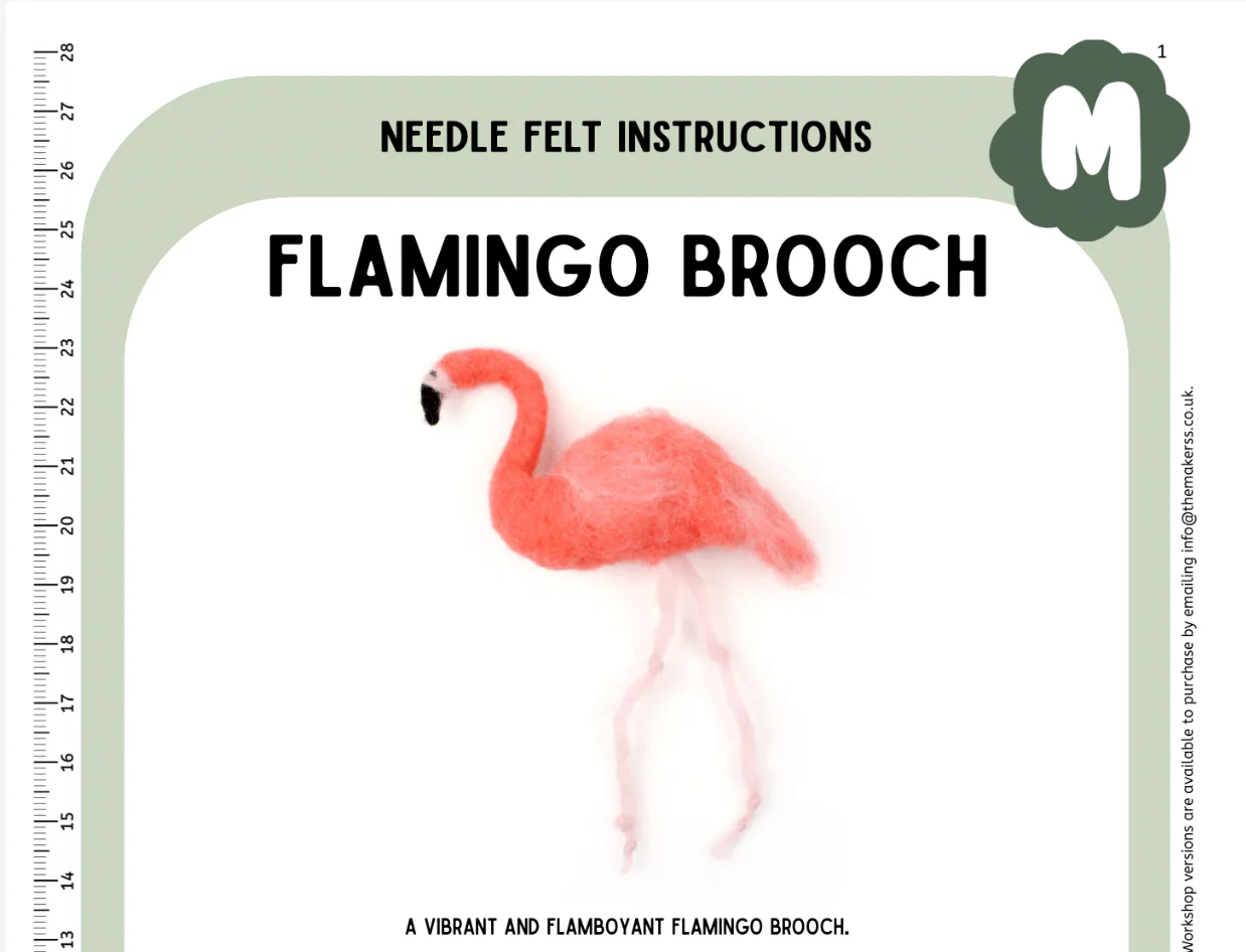 Flamingo Brooch Instructions PDF