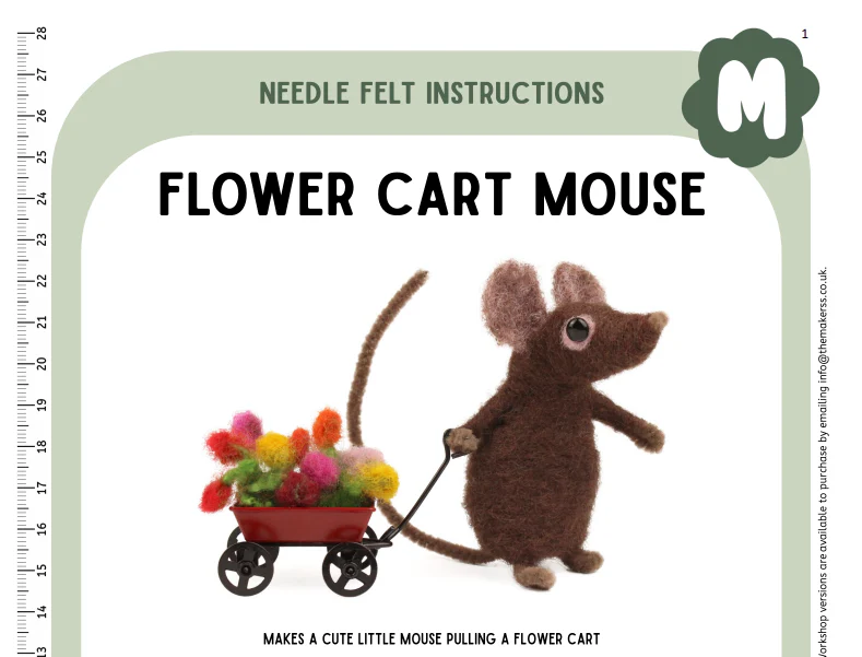 Flower Cart Mouse Instructions PDF