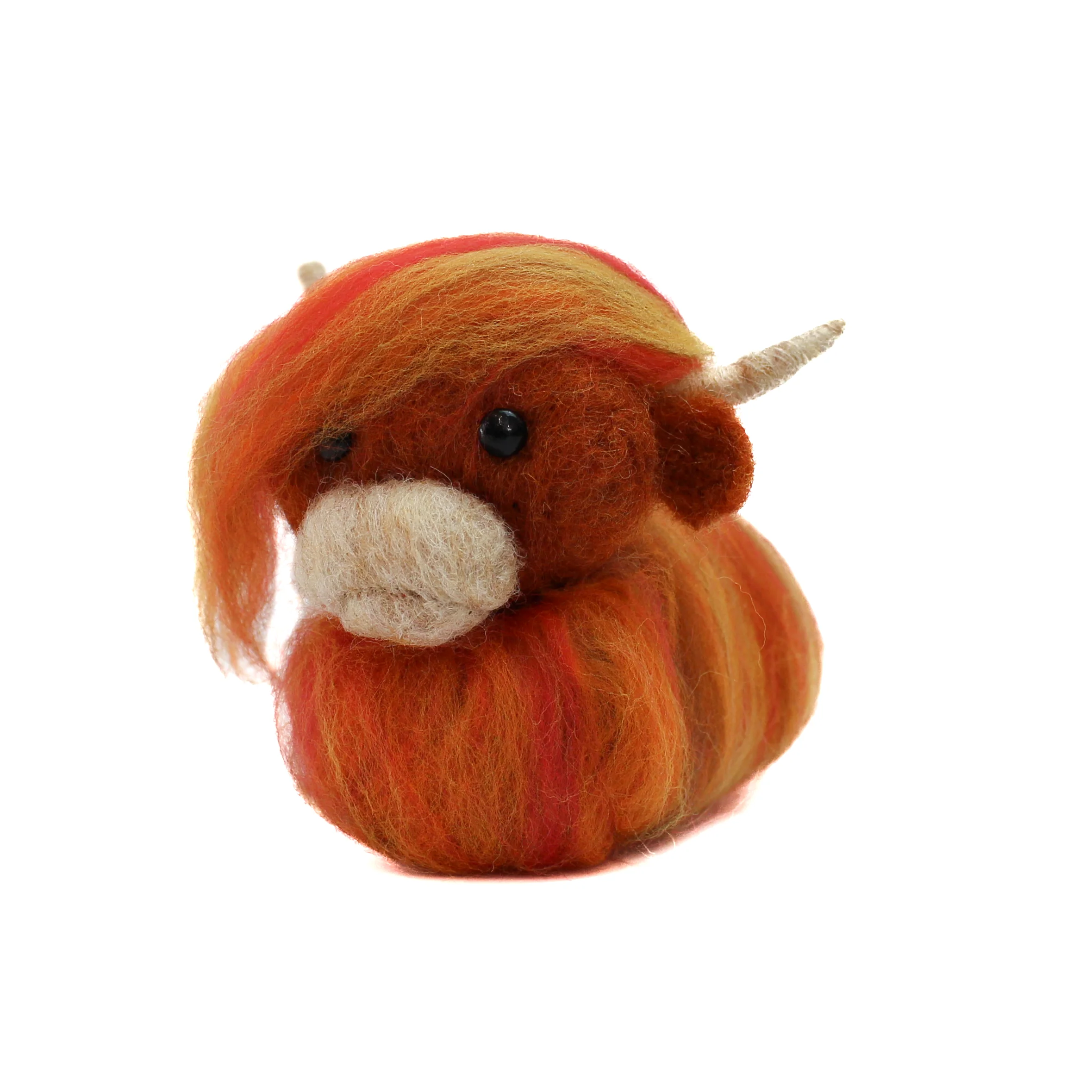 Ginger Highland Cow Small Needle Felt Kit - Image 2