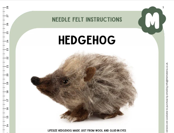 Hedgehog Instructions PDF