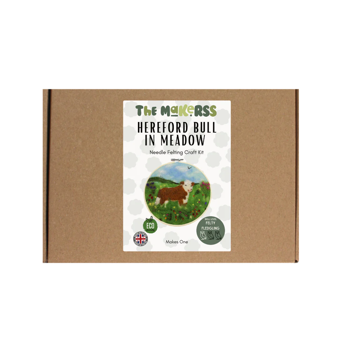 Hereford Bull Needle Felt Kit - Image 3
