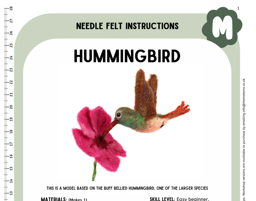 Hummingbird Instructions PDF