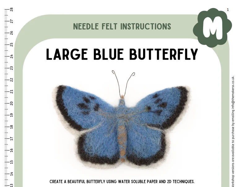 Large Blue Butterfly Instructions PDF