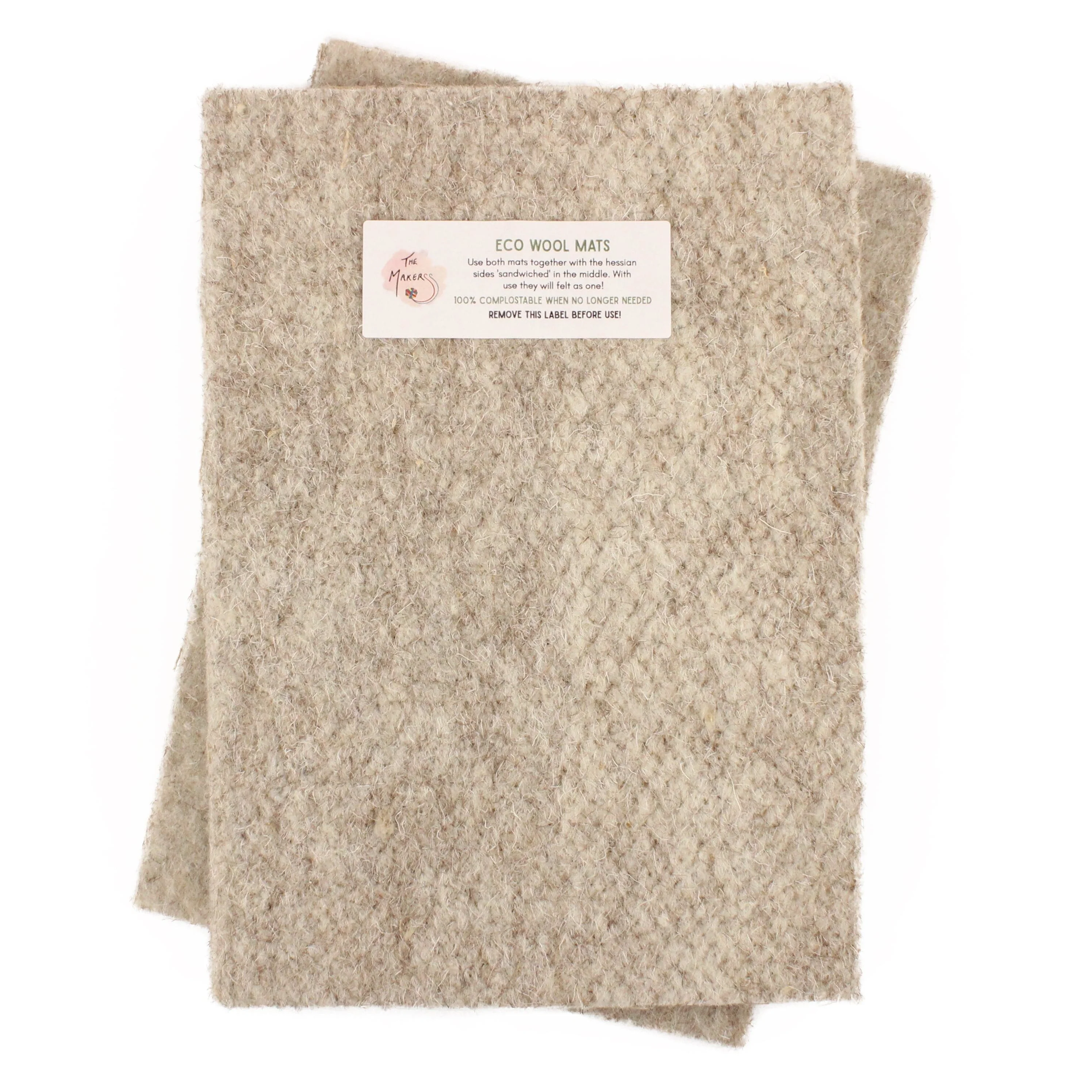 Large Eco Wool Felting Mat - square 20x20cm and A4 - Image 4