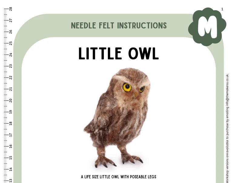 Little Owl (life size) Instructions PDF
