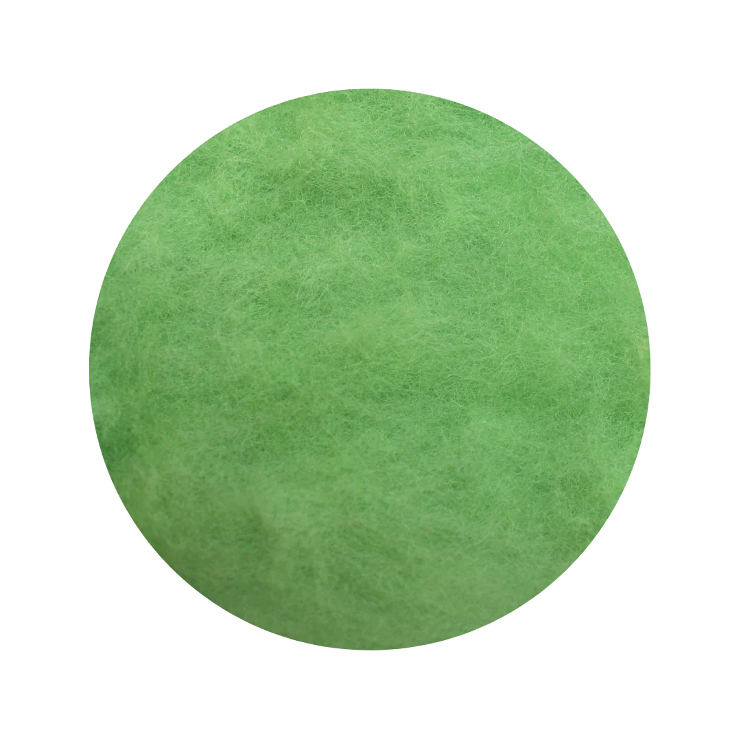 Limeade Green - carded wool batts - various weights