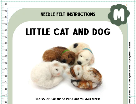 Little Cat and Dog Instructions PDF