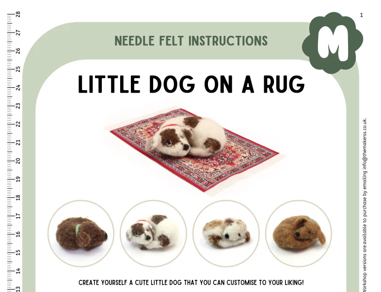 Little Dog on Rug Instructions PDF