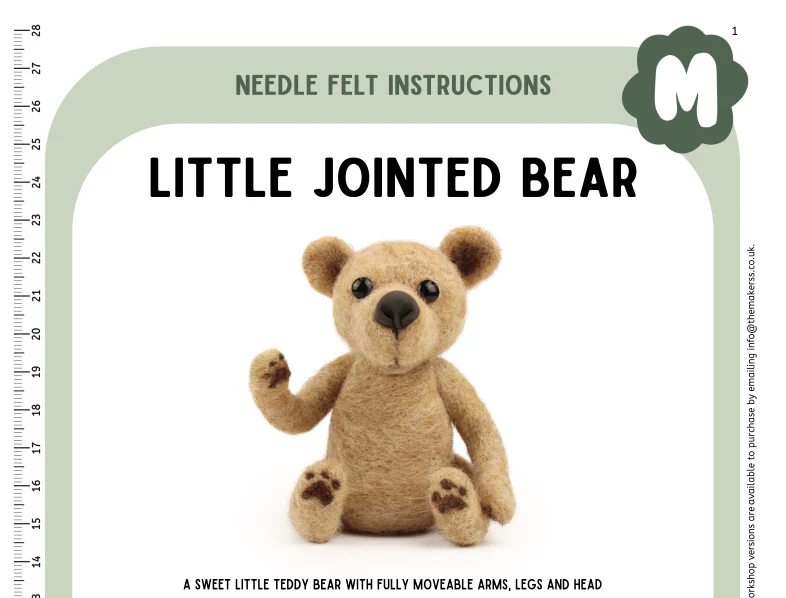 Little Jointed Vintage Bear Instructions PDF