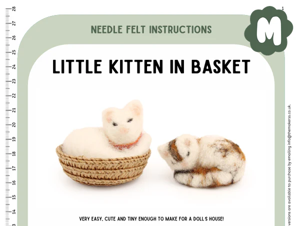 Little Kitten In A Basket Instructions PDF