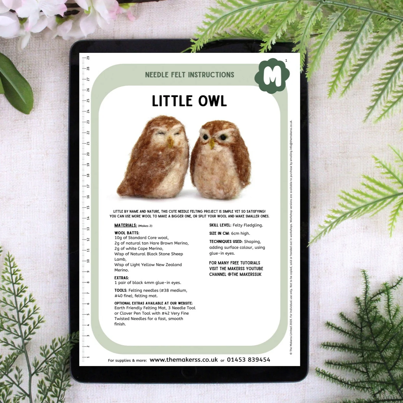 Little Owl Small Needle Felt Kit - Image 4