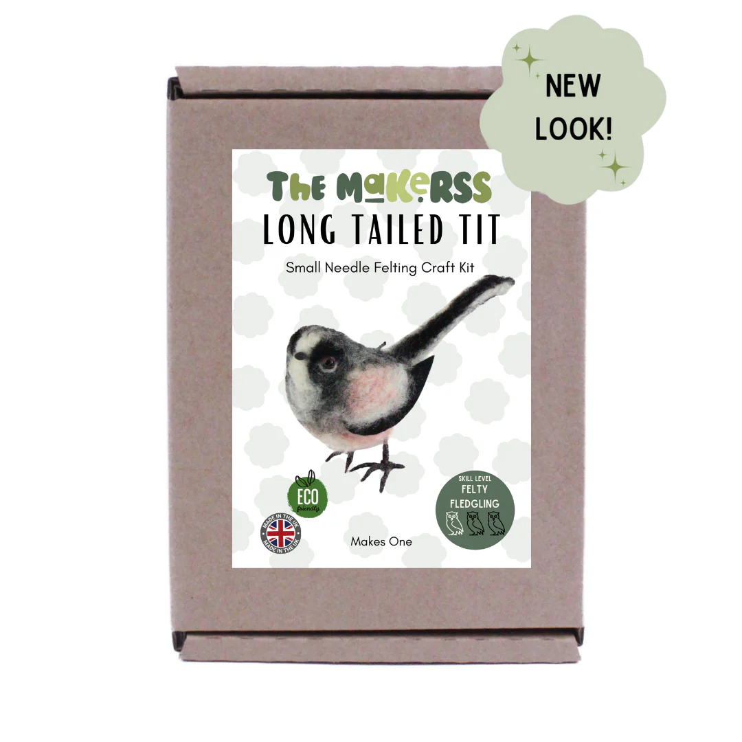 Long Tailed Tit Needle Felt Kit - Image 3
