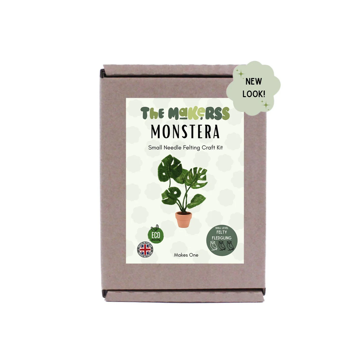 Monstera Plant Small Needle Felt Kit - Image 3
