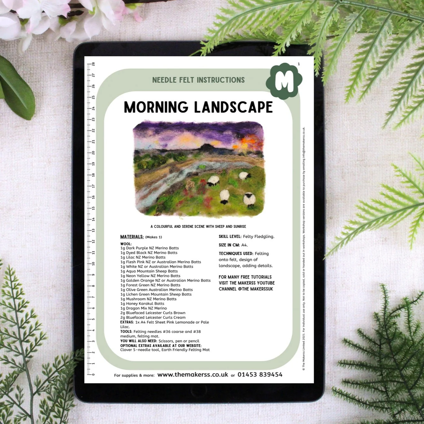 Morning Landscape Needle Felt Kit - Image 3