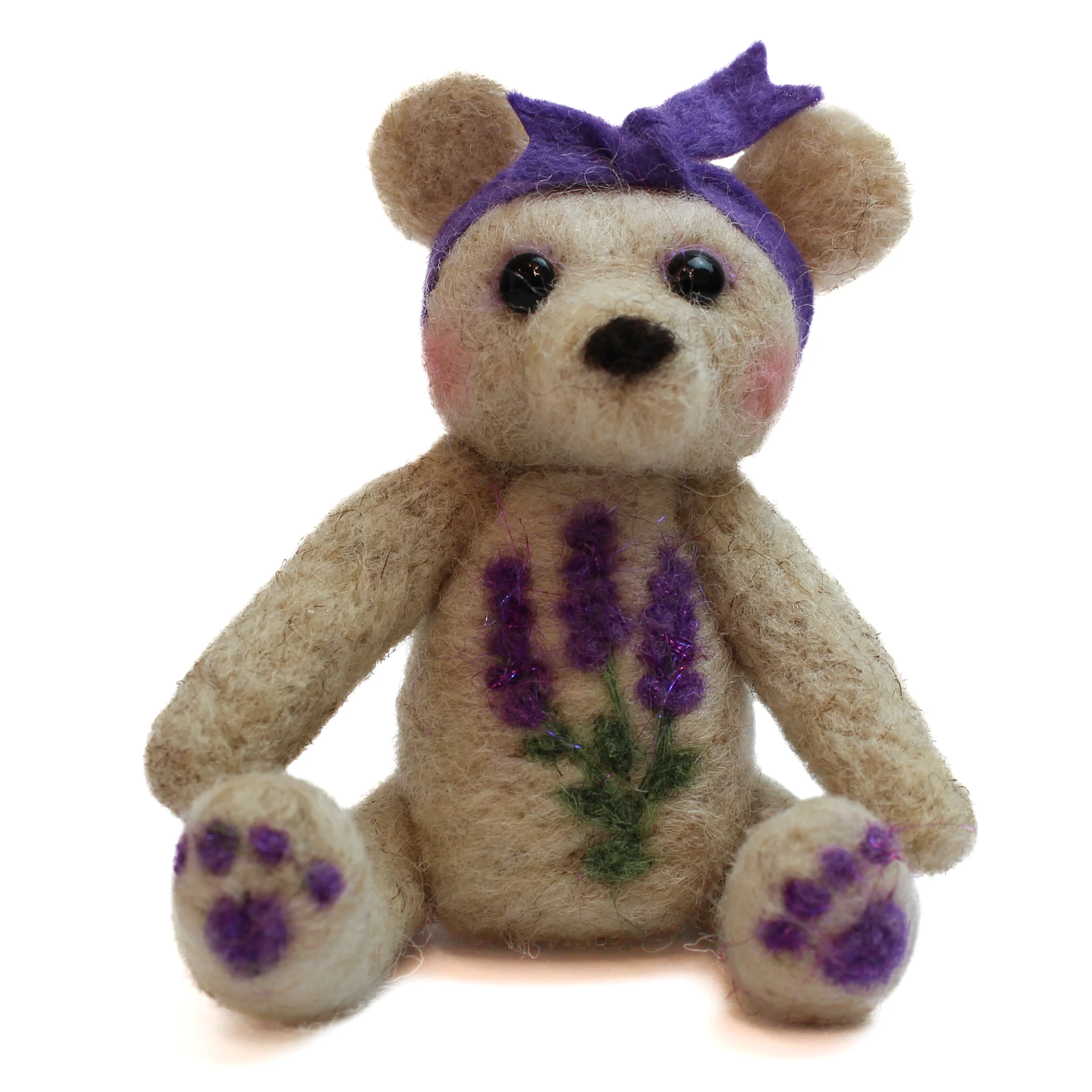 Mother's Day Stay at Home Lavender Bear Needle Felt Workshop - Image 3