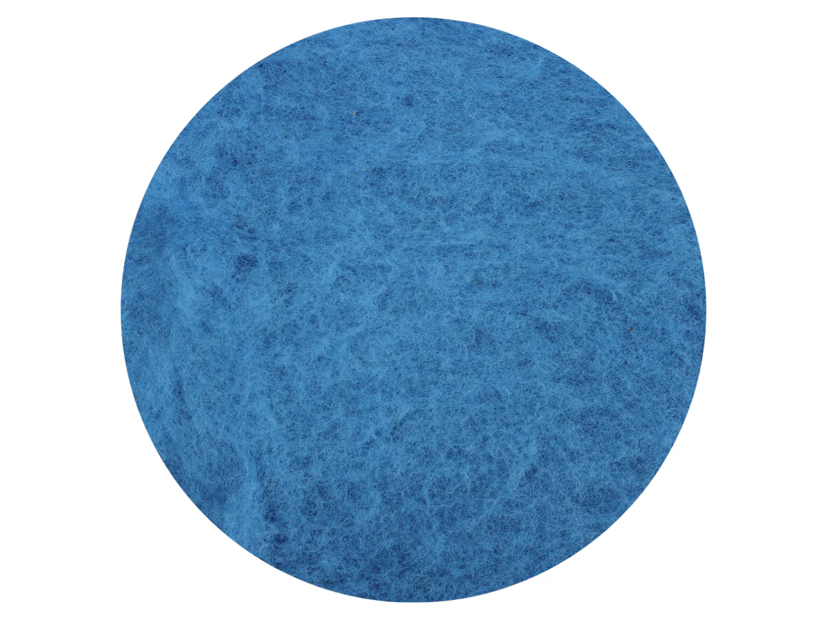 Medium Blue - dyed carded wool batts - various weights