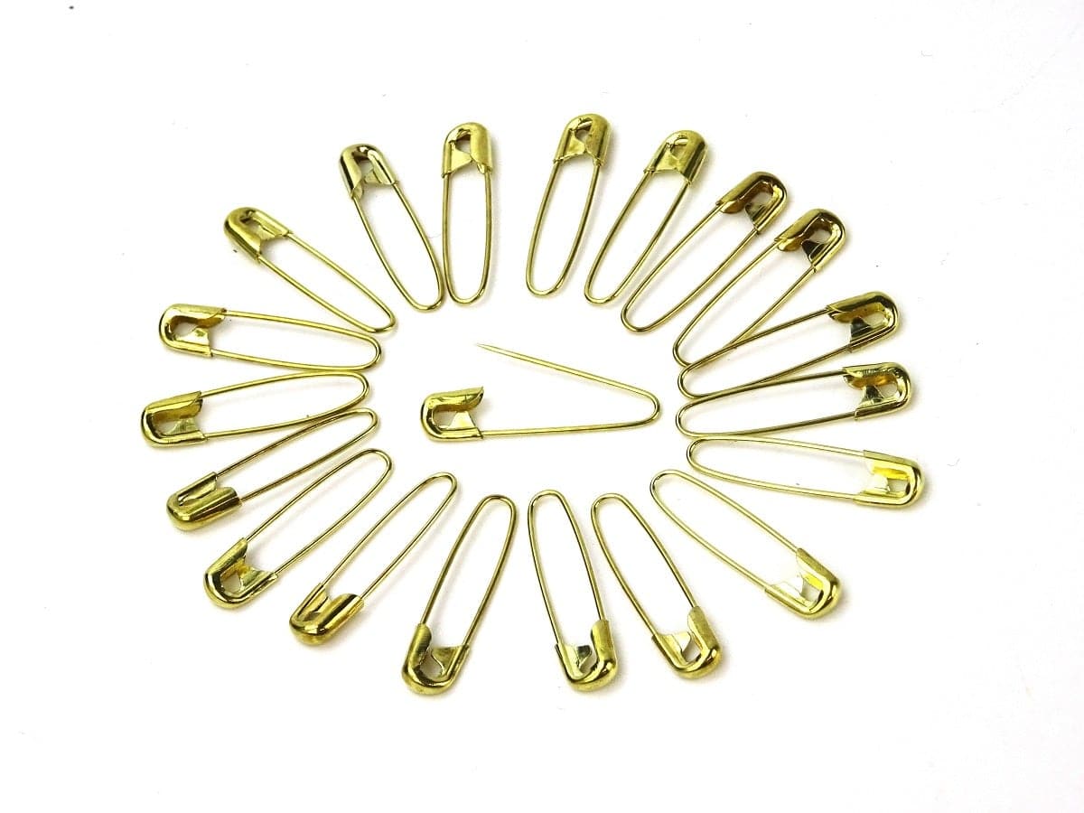No-Sew Brooch Backs Gold x 20 - Image 2