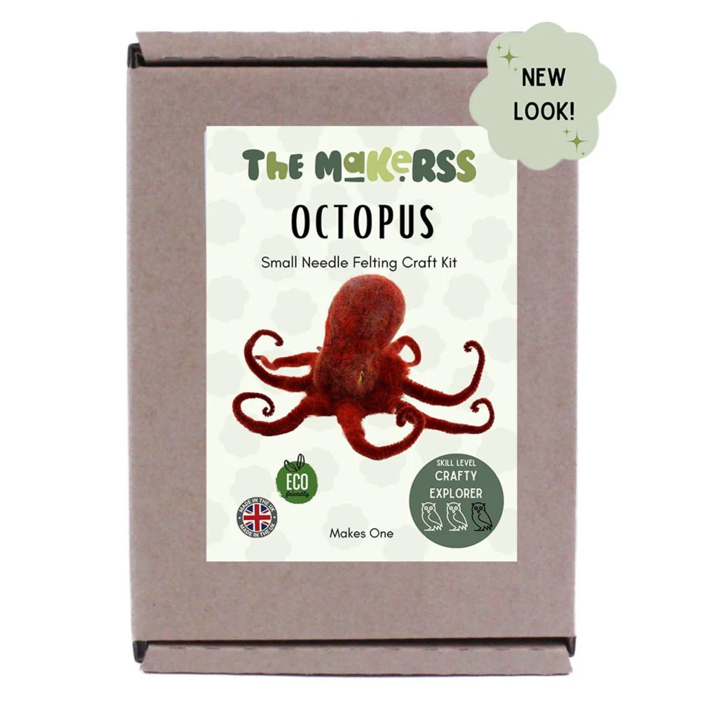 Octopus Small Needle Felt Kit - Image 3