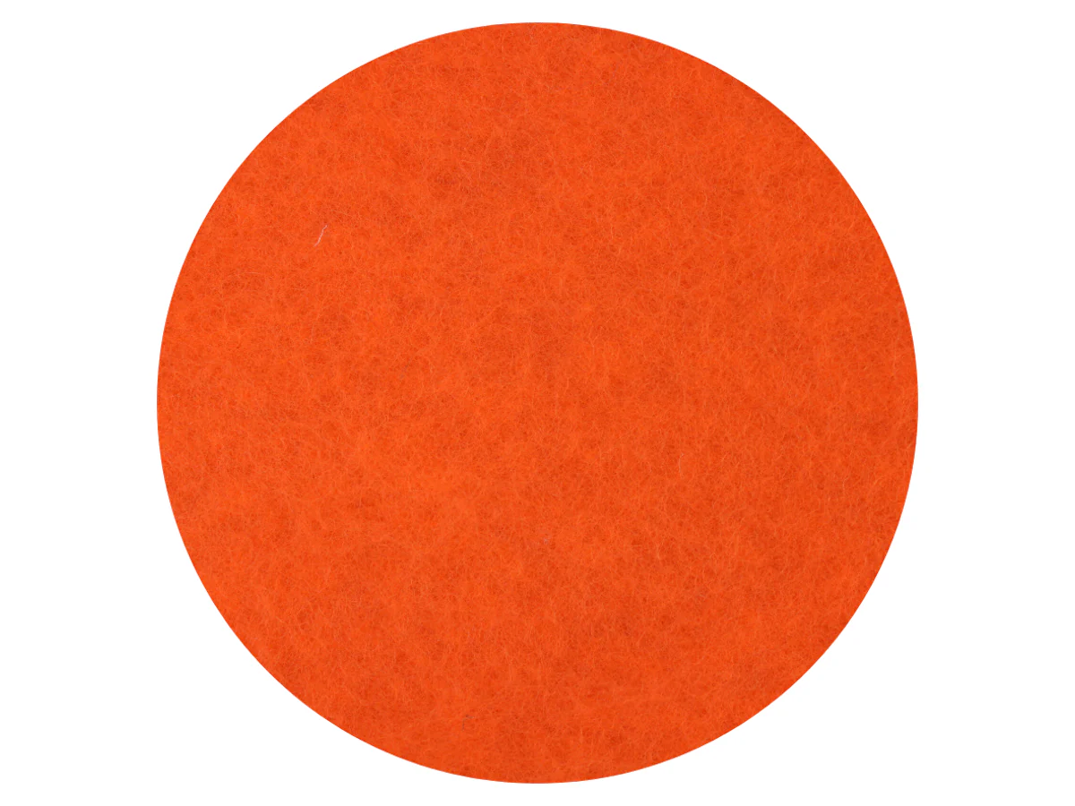 Bright Orange - dyed carded wool batts - various weights