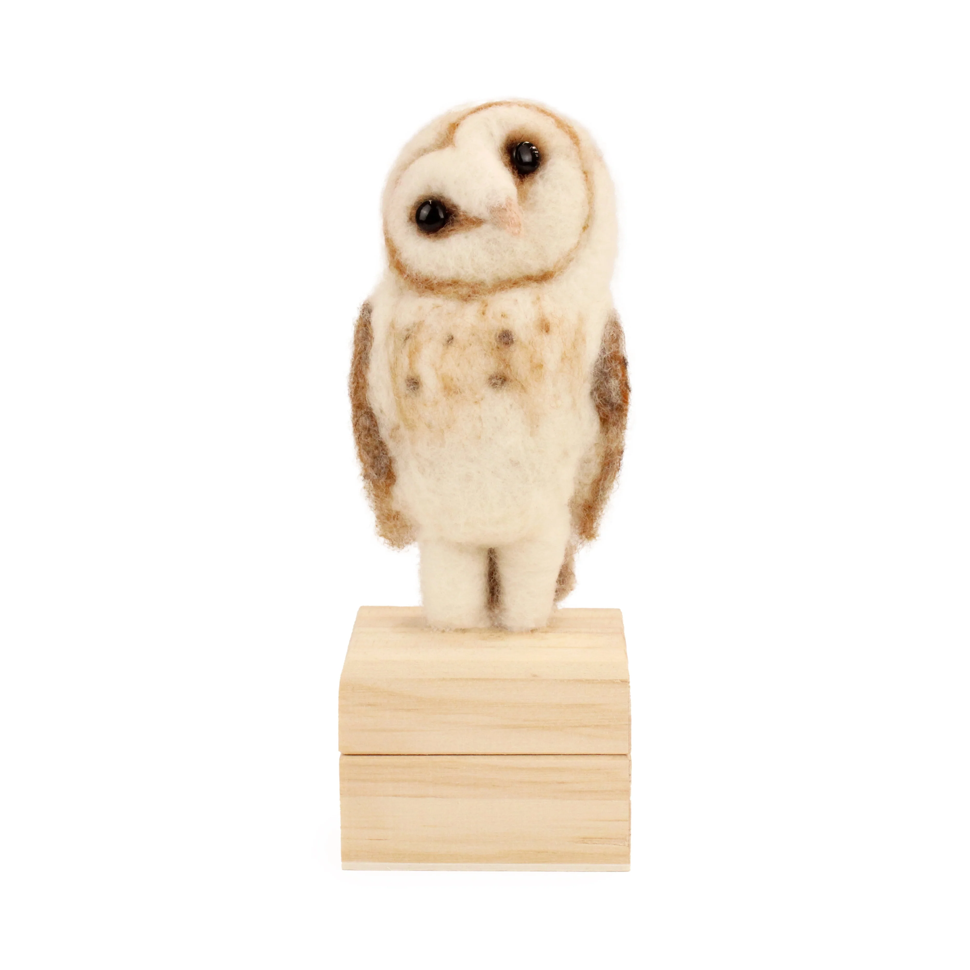 New! Owl on Trinket Box Small Needle Felt Kit - Image 5