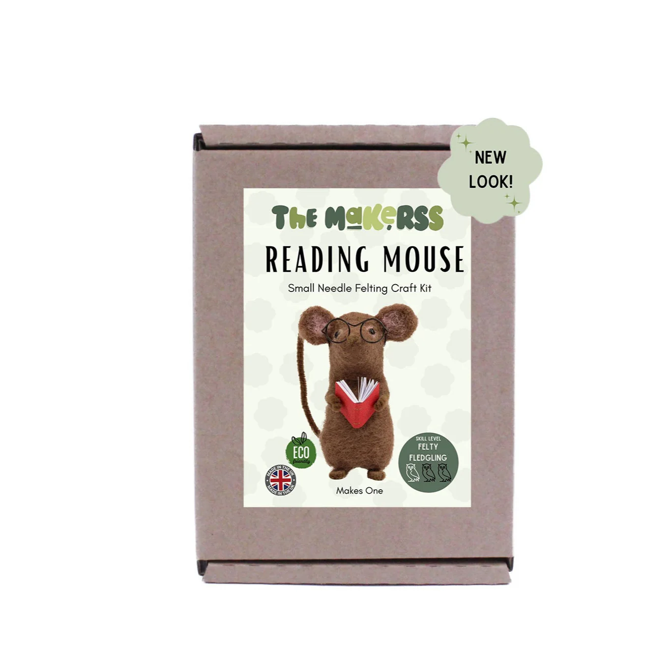 Reading Mouse Needle Felt Kit - Image 3
