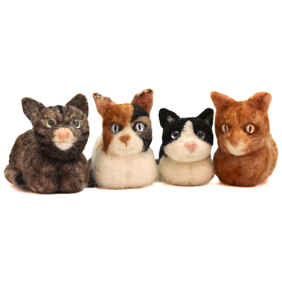 Realistic Cat Loaf Needle Felt Small Kit - makes 1 - Image 5