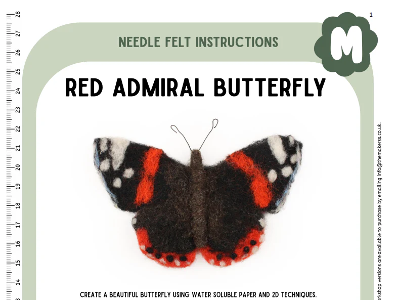 Red Admiral Butterfly Instructions PDF
