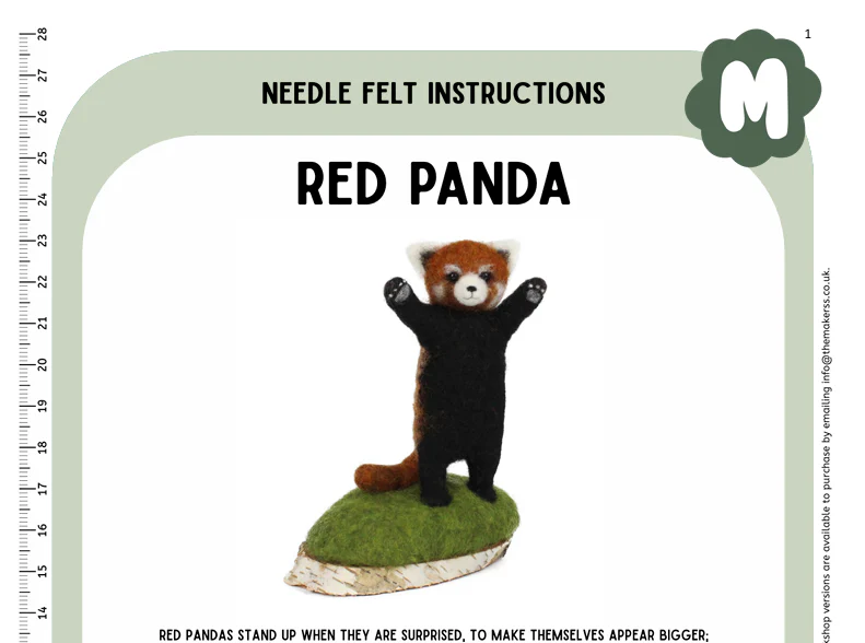 Red Panda Instructions PDF
