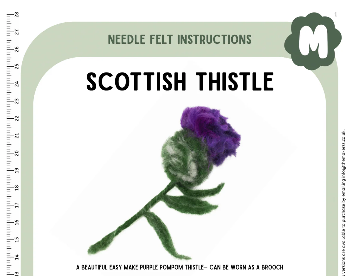 Scottish Thistle (Brooch) instruction - PDF