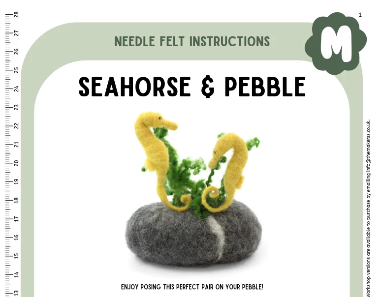 New and Improved - Seahorse and Pebble Instructions PDF