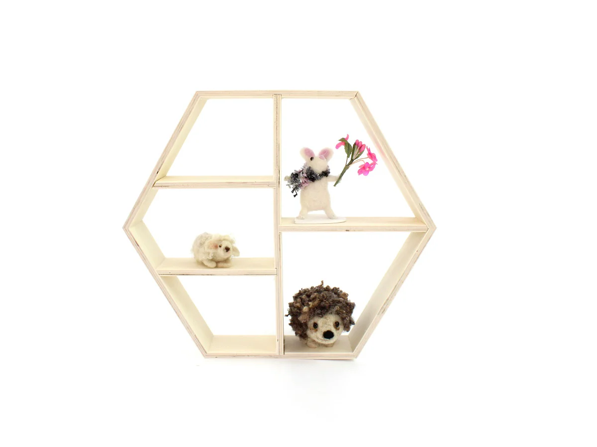 Small Honeycomb Shelving Unit