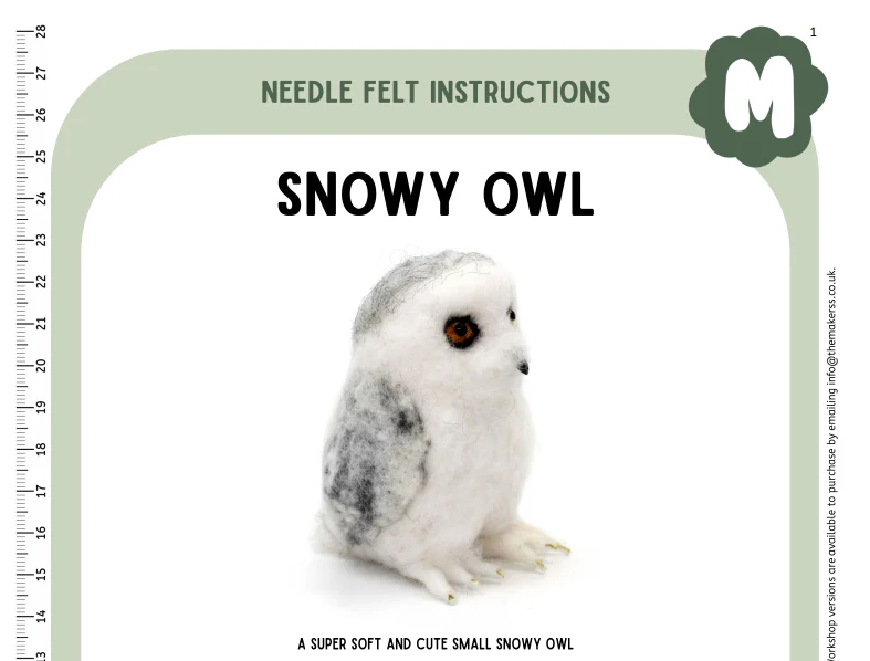 Small Snowy Owl Instructions PDF