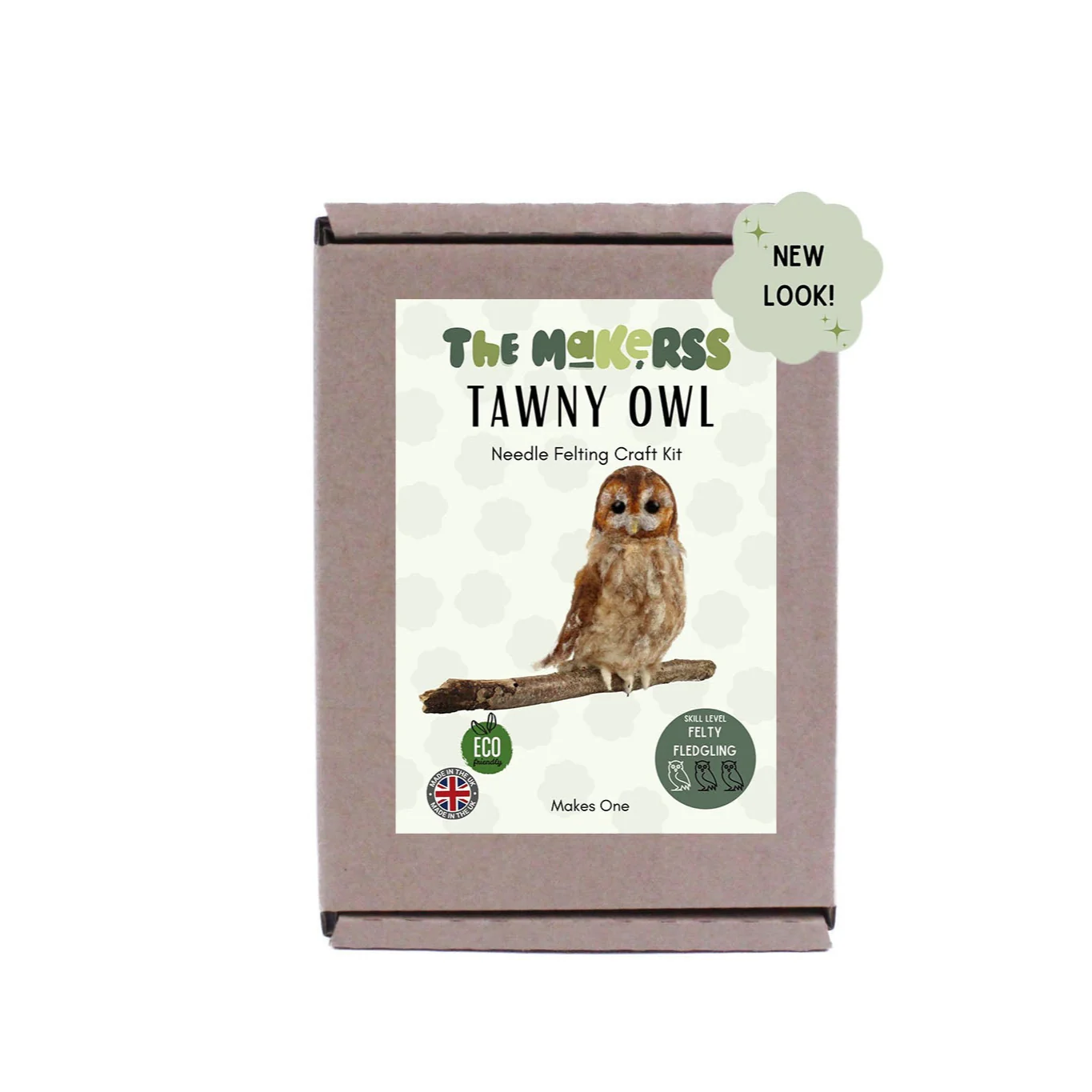 Tawny Owl Needle Felt Pack - Image 3