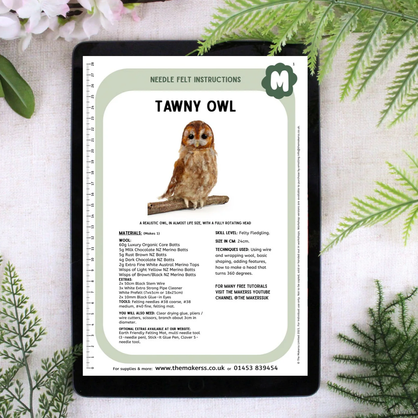 Tawny Owl Needle Felt Pack - Image 5