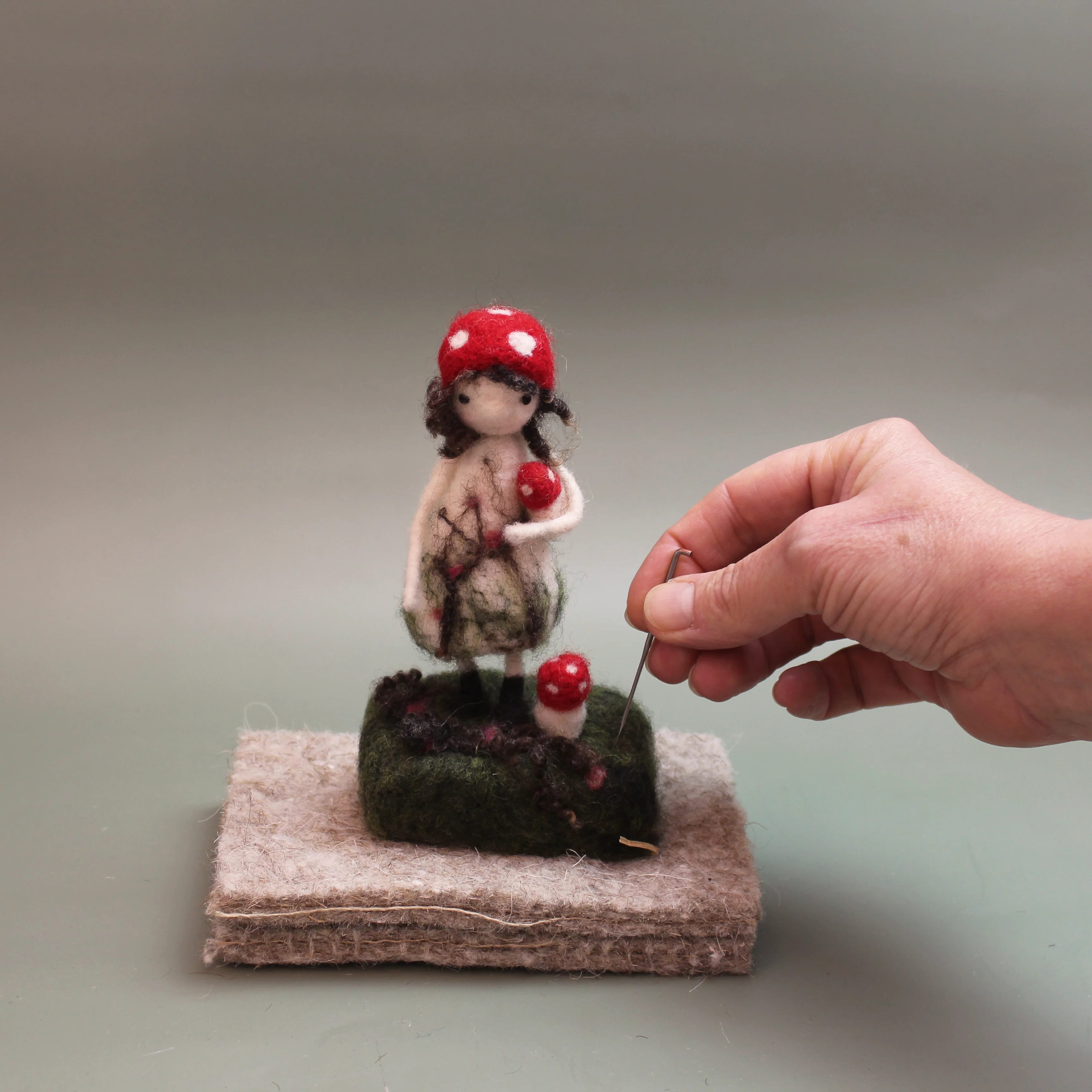 Toadstool Fairy Needle Felt Kit - Image 6